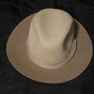 Rag & Bone Beige & Cream Fedora Hat size Large
